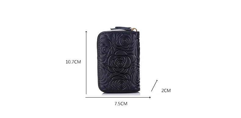 Women genuine leather card holder 9