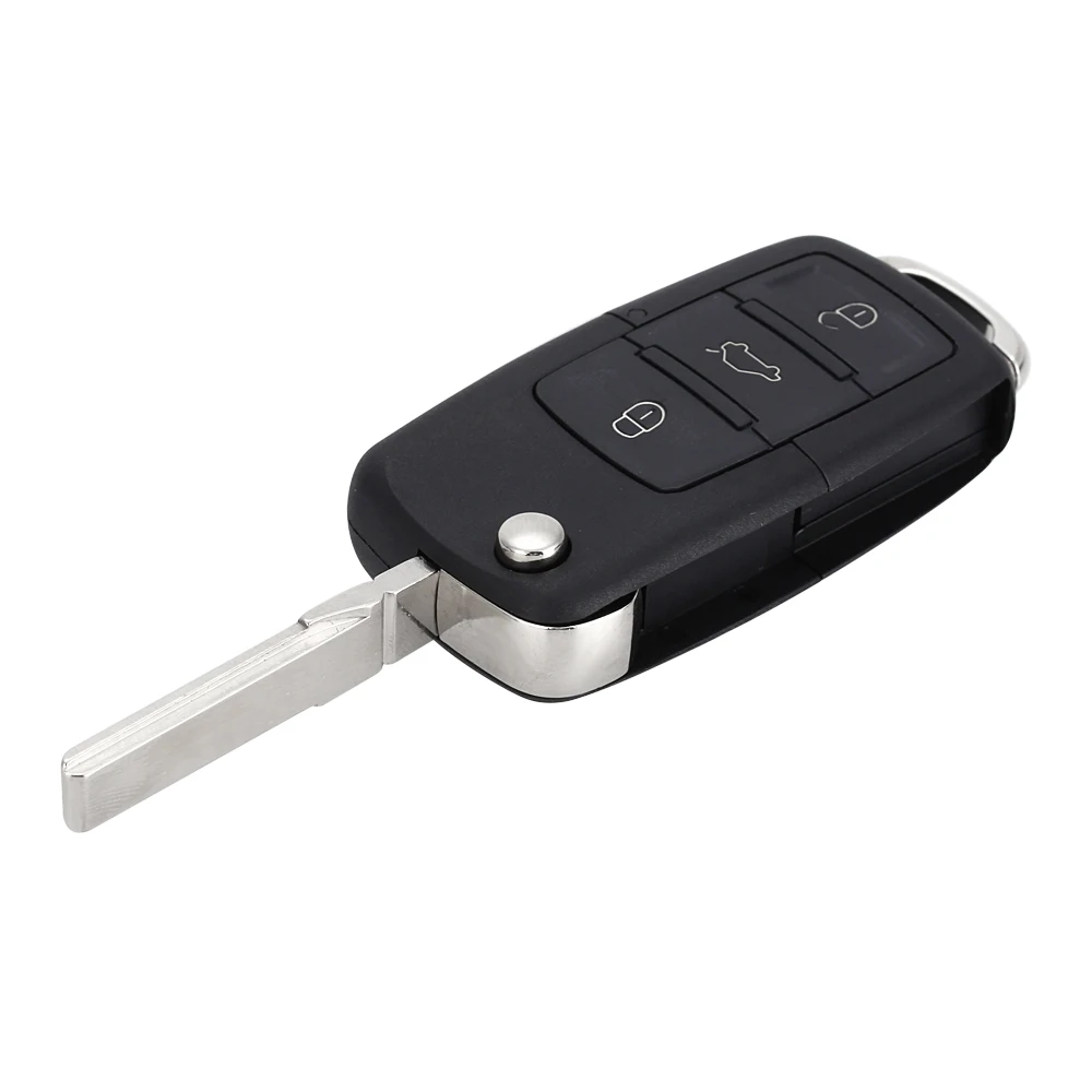 CARCHET Автомобильный ключ чехол для Volkswagen VW Polo Golf Топ 3-кнопка ввода ключа чехол брелока Дистанционного Управления чехол для ключа автомобиля VW Замена чехол