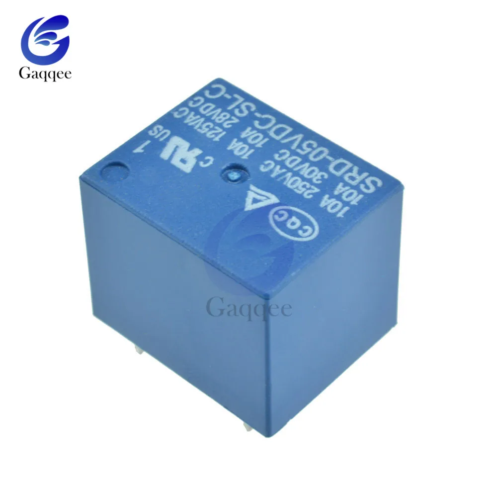 

5PCS/Lot Power Relay T73 SRD-05VDC-SL-C DC 5V Rating Coil SPDT Miniature Power Relay Shield Household Appliance 5 Pin PCB Relay