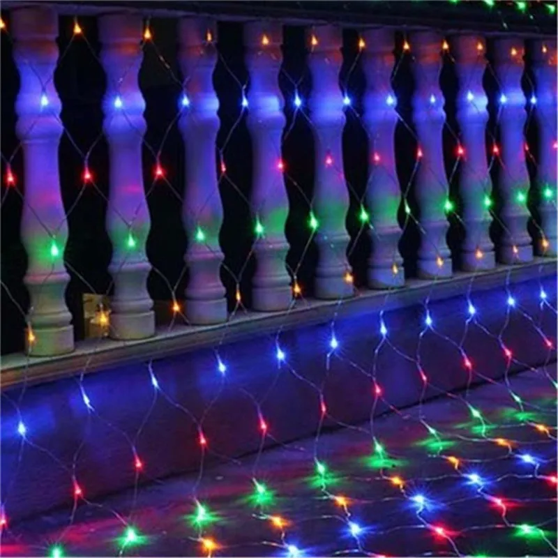 

3X2M 320leds Net Mesh String Light Garland Twinkle Star Outdoor Garden Wedding Party Window Curtain Fairy Holiday Decor