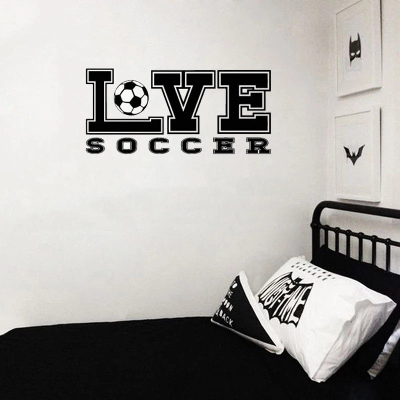 STIZZY Wall Decal Sport Quotes Love Soccer Vinyl Wall ...