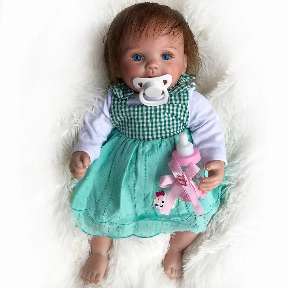 New 15inch Bebe reborn baby doll boneca reborn silicone completa realista Juguetes brinquedos christmas Kids Toys for children