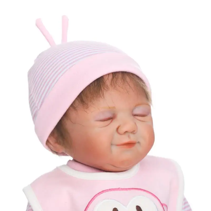 

Npk 20" Bebe Reborn Fashion Girl Doll Reborn Full Body Silicone Vinyl can Enter Water Bath Doll Toys Bebe Gift Reborn Realista