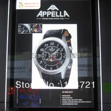 LED Серебряный Акриловые Кристалл стены рамки дисплея A3/super slim свет окна оснастки кадров освещенный дисплей