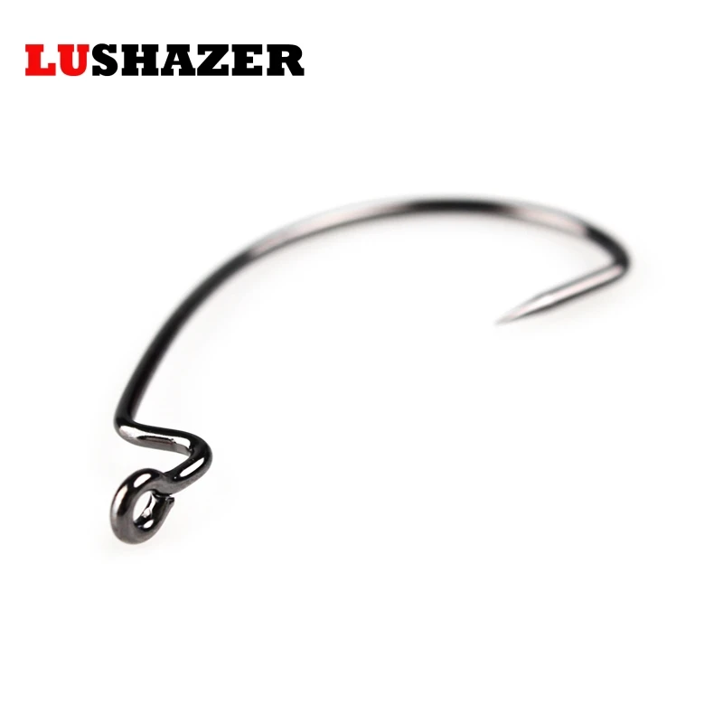20 шт./лот LUSHAZER рыболовный офсетный крючок 1 # 5/0 для ловли карпа с защелкой владелец