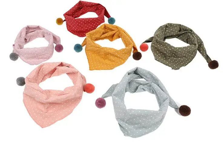 Треугольный хлопковый шарф, полотенце для малышей, осенне-зимняя шаль для девочки, детский шейный платок, детский шарф