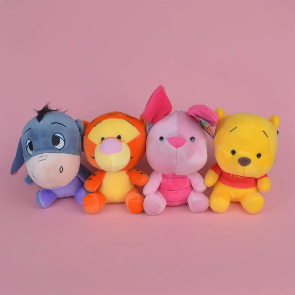 7 дюймов Винни, тигр, Eeyore& Piglet плюшевые игрушки, 4 шт./партия, подарок для малышей, Детская кукла с бесплатной доставкой