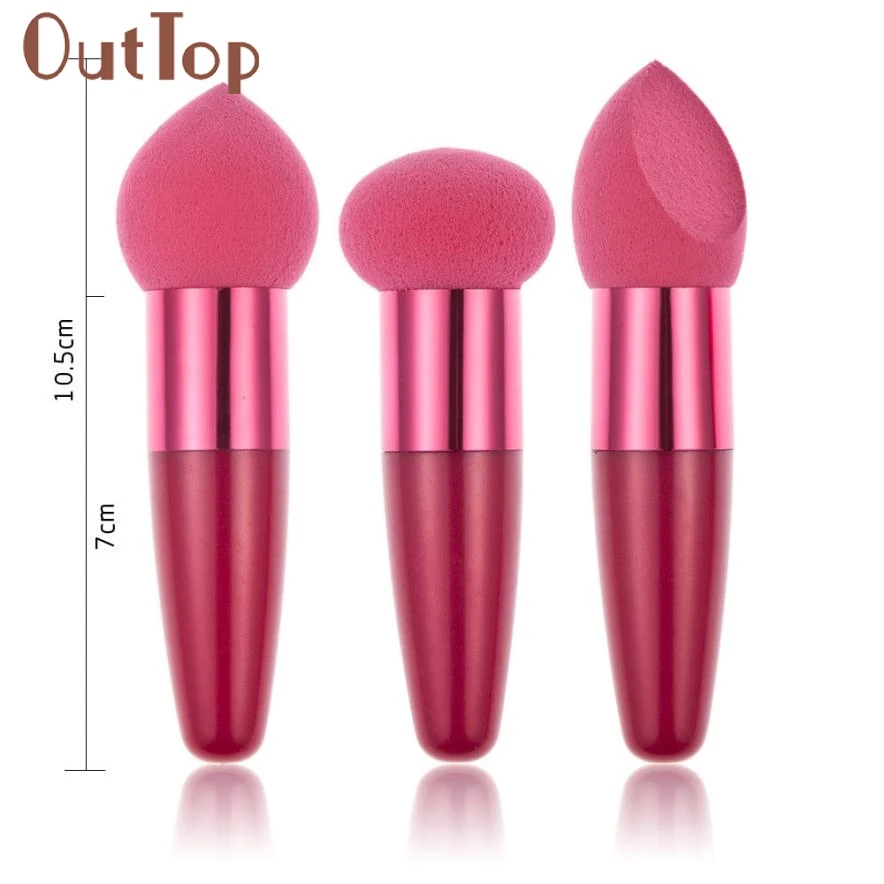 

3PC Women Cosmetic fluid Cream Foundation Concealer Sponge Lollipop Brush drop Shipping Freeshipping 30p1225