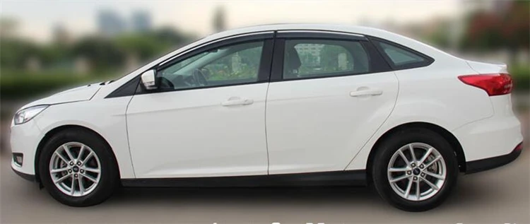 Для FORD Focus Пластик оконный козырек 2012- Vent Оттенки Защита от солнца Дождь Отражатель гвардии для FORD Focus 4 шт./компл