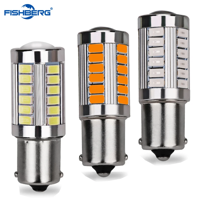1 шт. 1156 P21W BA15S 33 SMD 5630 5730 светодиодная автомобильная резервная лампа стоп сигнал