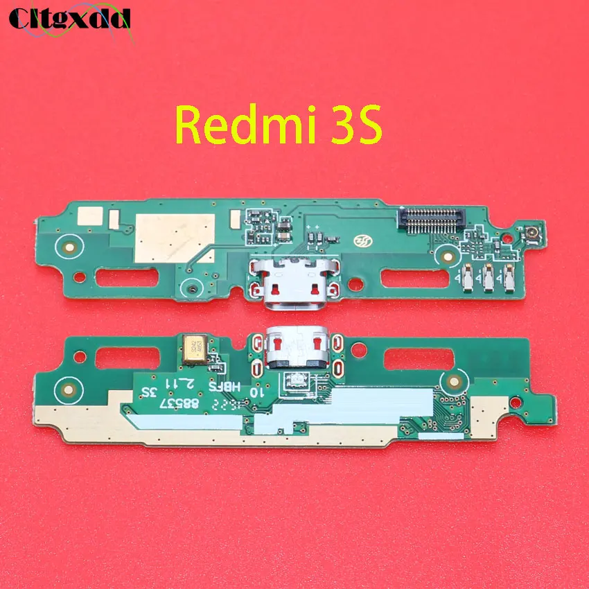 Cltgxdd микрофонный модуль+ USB плата с зарядным портом Flex кабель Разъем для Xiaomi Redmi 1 2 3 3S 4 4A 4X5 5plus 5A 6 6A S2 - Цвет: for redmi 3S