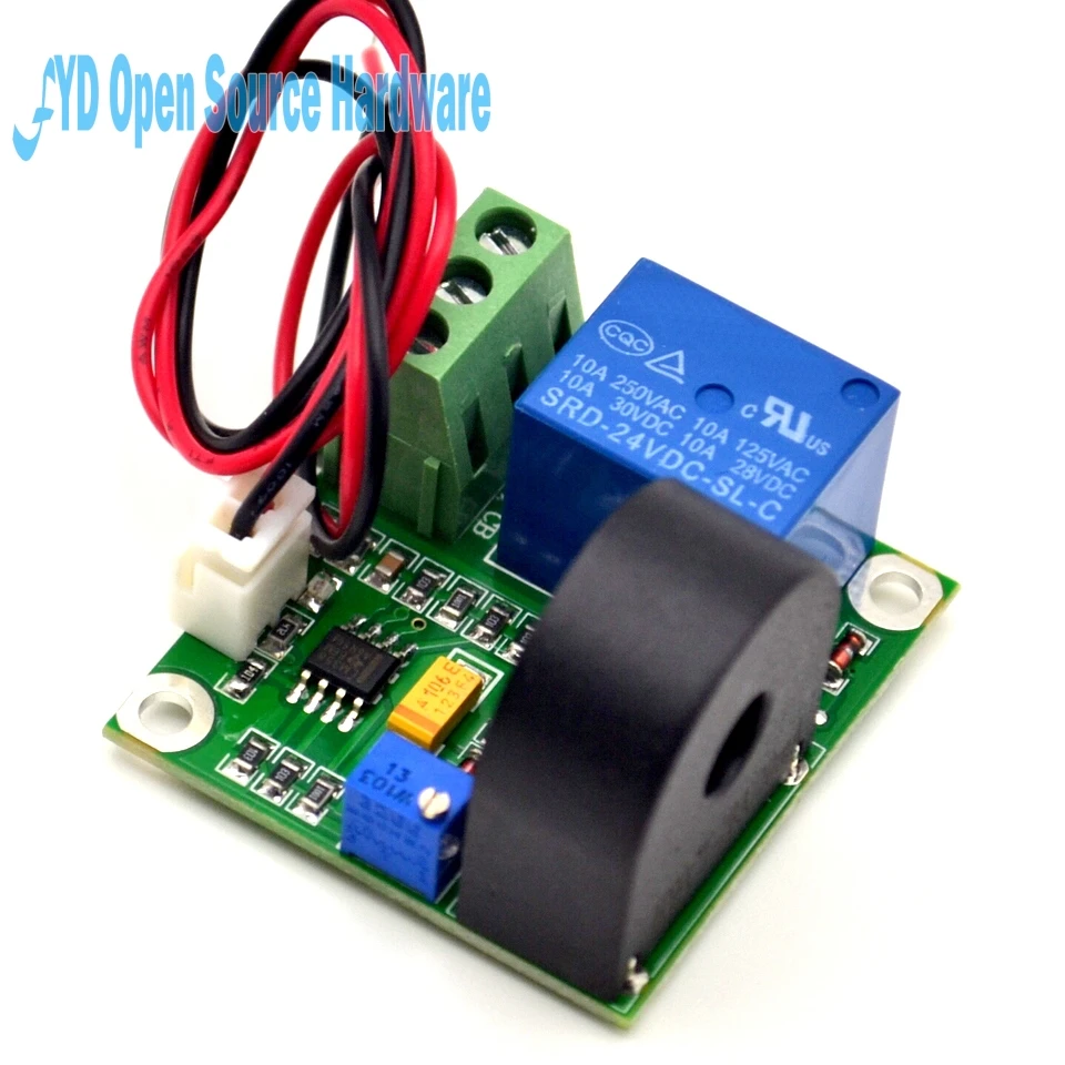 1pcs 12V AC Current Detection Module 0-5A Current Sensor Module w  Relay Module