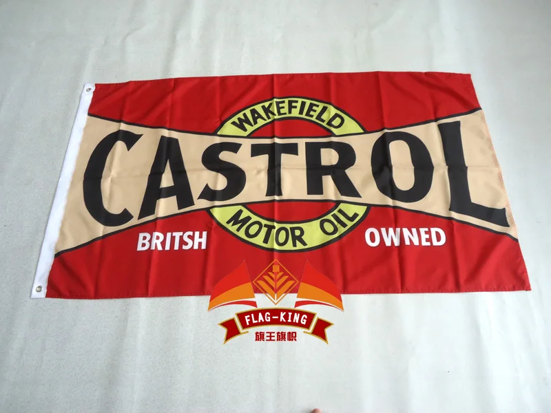 

castrol wakefield motor oil racing flag,90*150CM polyester castrol banner