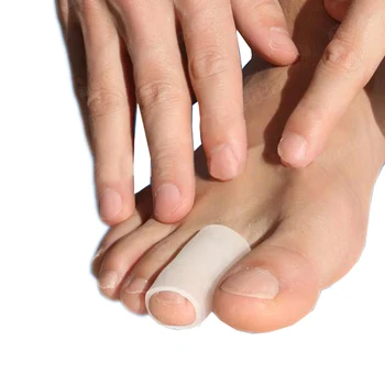 

2pcs Gel Toe tube Corns protector Bunion bing bone toe finger Feet Pain Relief Cocoon protection Bandage Finger & Toe Protectors