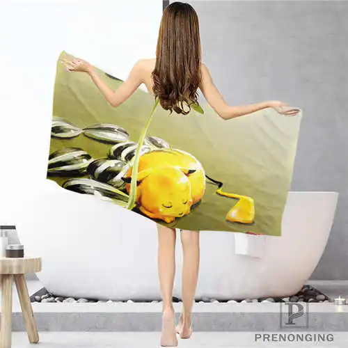 Custom Pokemon-(1) Bathroom Washcloth Towels Face Towel/Bath Towel Shower Towels Size 33x74cm/72x143cm#18-12-17-06-259