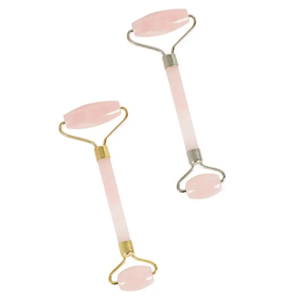 Harga Alami Mawar Kuarsa Pijat Wajah Kristal Tubuh Batu Giok Alat Pemijat Derma Alat Penggulung Perawatan Kulit Es Alat Penggulung Kerut Pemindahan Beauty Alat