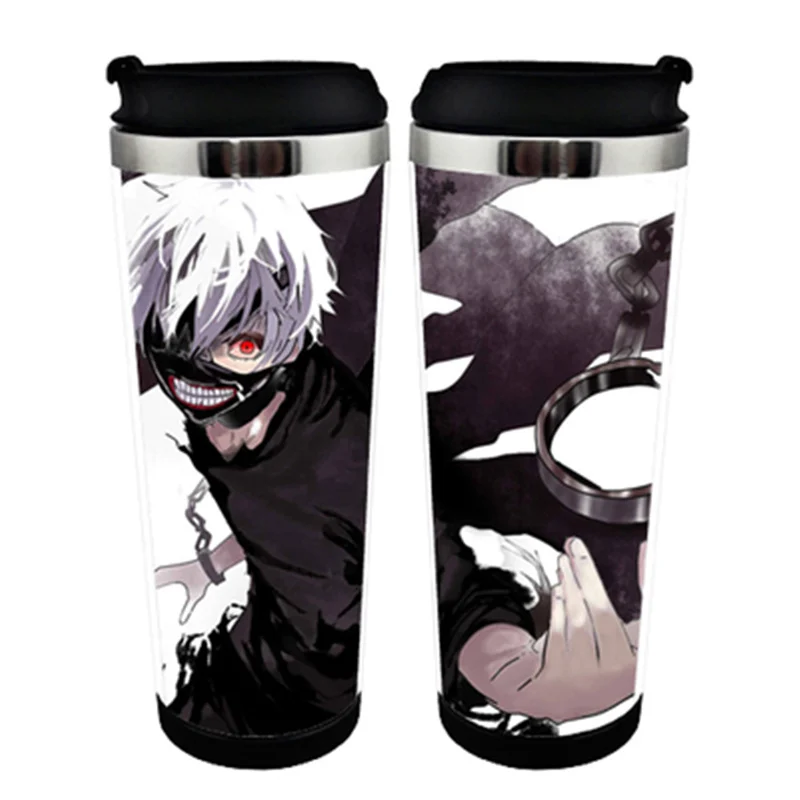 

Japanese Anime Tokyo Ghouls Ken Kaneki Double Insulation Resin Plastic Mug Coffee Cup Space Cup