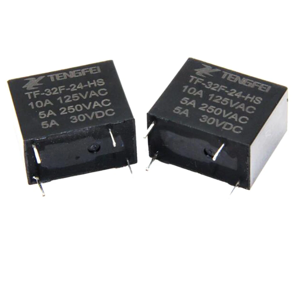 5PCS 32F Small Normally Open Relay 5V 4 Pins 10A TF-32F-5-HS