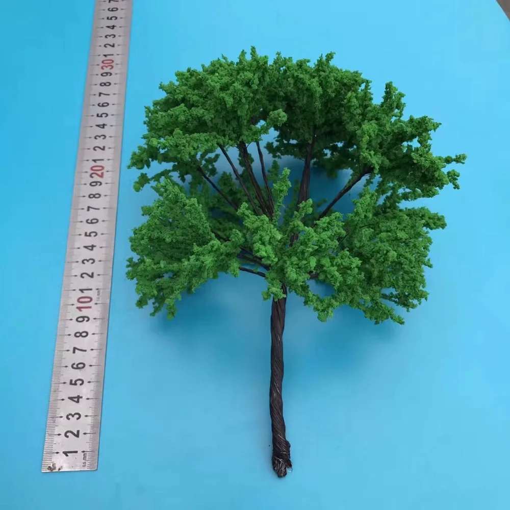 

1pcs H 25cm Scale Model Tree Wire Middle Green Tree For Train Layout