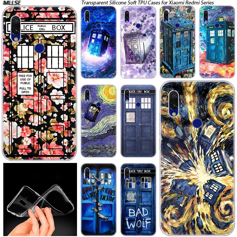 

Floral TARDIS Tardis Doctor Who Hot Soft Case for Xiaomi Redmi K20 7 7A 5 5Plus 6 6A S2 Note 8 7 6 5 Pro Cover