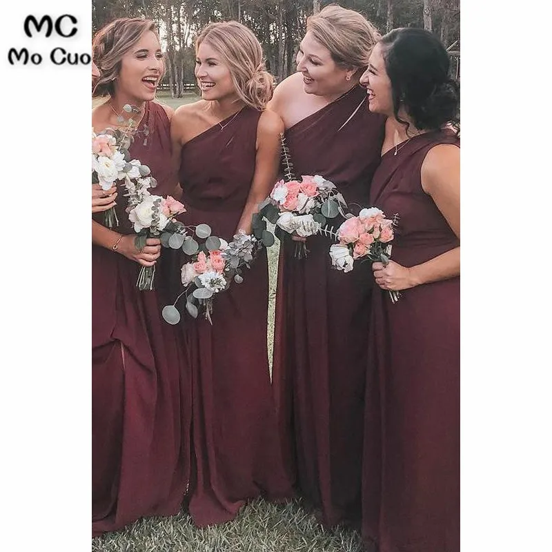 one shoulder bridesmaid dresses