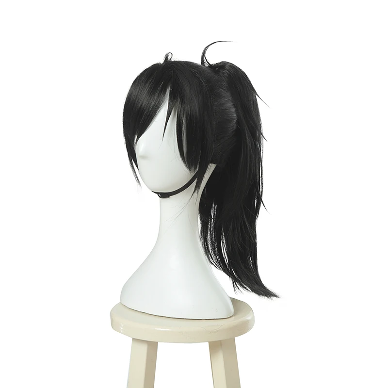 ROLECOS аниме Dororo косплей волос Hyakkimaru Косплей Черные Короткие 40 см волосы для мужчин
