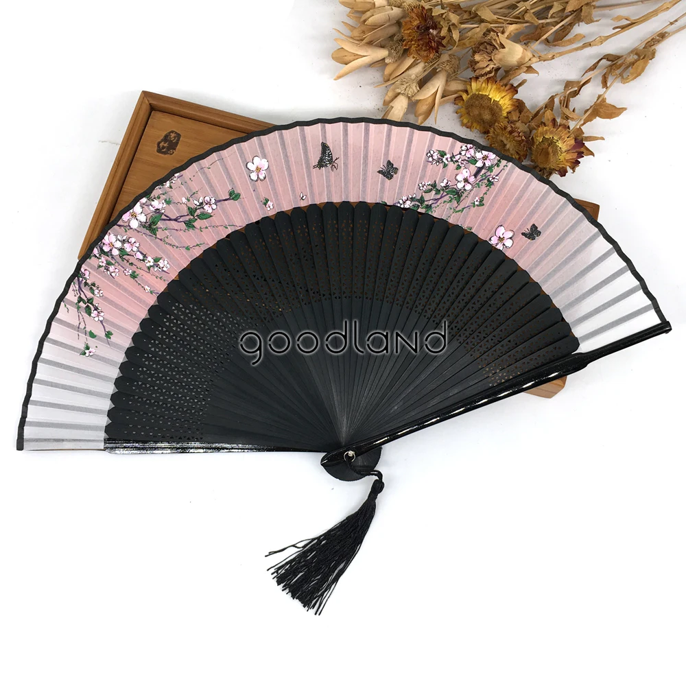 Sale Wholesale Free / Drop Shipping 100pcs/lot Peach Blossom Flower Wedding Favor Fan Outdoor Wedding Party Favor Party Supplies 16