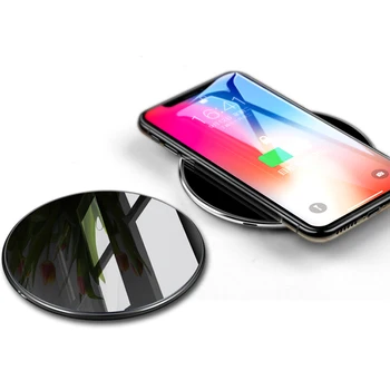 

10W Qi Wireless Charger For iPhone 7 X 8 Glass Fast charger Wireless Charging Pad For Samsung Galaxy S9 S8 Plus S7 Note 8 Wirele