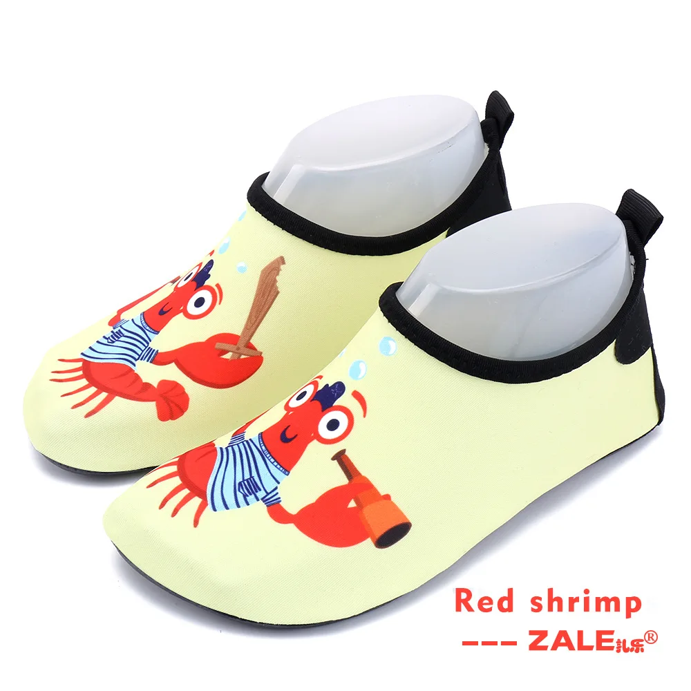 Summer beach Shoes Kids Cartoon Animal Swiming Shoes Girls Boys Barefoot Soft Bottom Non-slip Kids Water Shoes