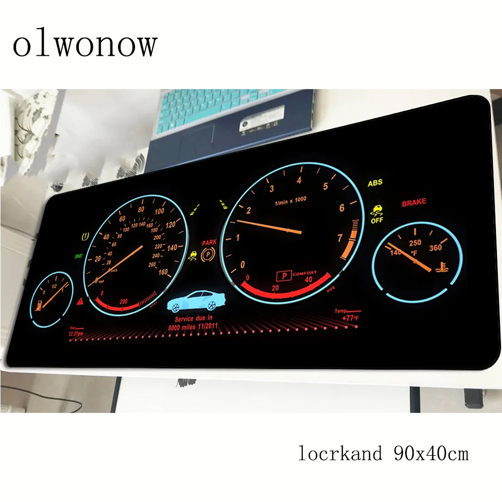  Speedometer mouse pad car 900x400x2mm mousepads gaming mousepad gamer locked edge mouse pads keyboa