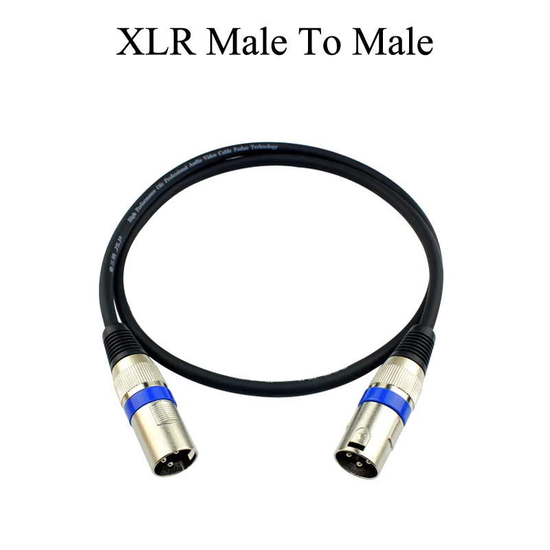 Кабель адаптер XLR 3 Pin Male Female to P кабель Переходник 3PIN Stereo Speaker микрофон для