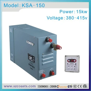 

1year warranty CE Coasts 15kw steam generator with auto-drain and segment-heating function