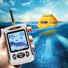 LUCKY FFW718LA портативный профессиональная Рыбалка Finder беспроводной локатор 45 м/135FT подводный эхолокатор сигнализация сирена рыболокатор