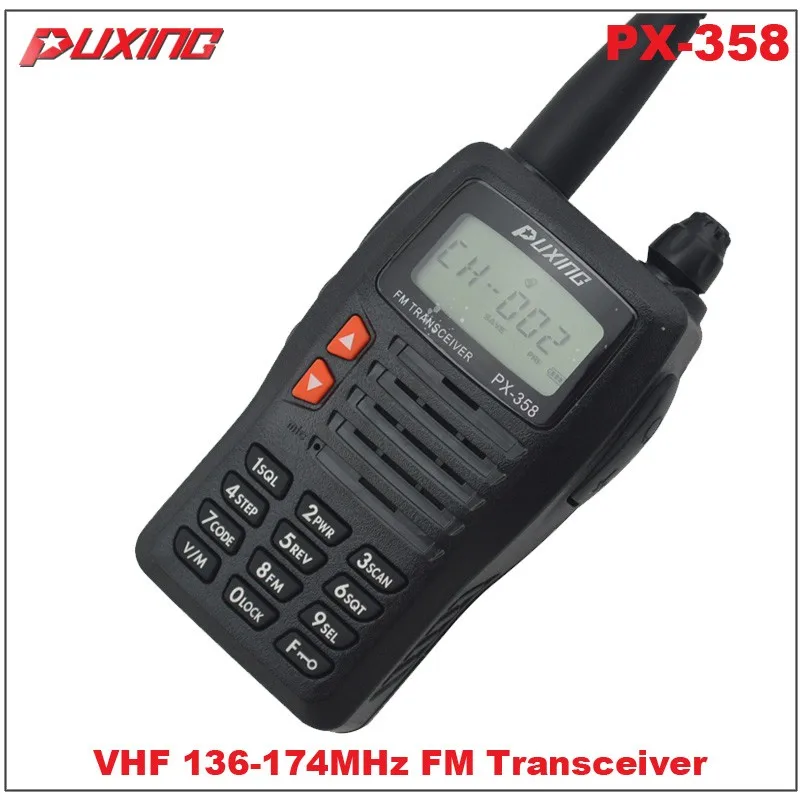 Горячая продажа рация Puxing PX-358 VHF 136-174 МГц портативный двухсторонний радиоприемник FM приемопередатчик