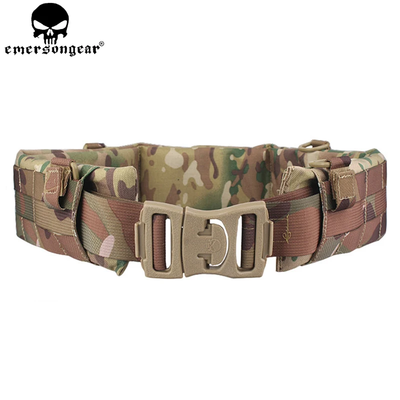 EMERSONGEAR Molle Padded Patrol Belt Tactical Hunting Men Airsoft Belt Combat Military Army Patrol Belt Multicam EM9155