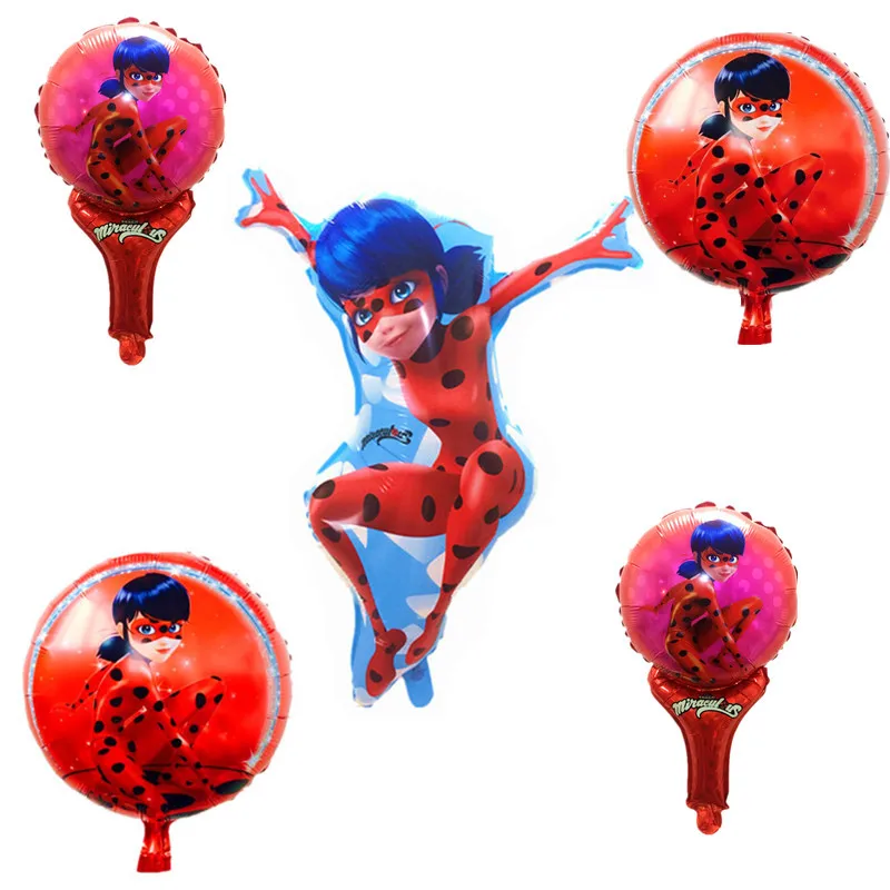 

1 pc lovely ladybug princess balloon birthday party decoration girls lovely toys wholesale.