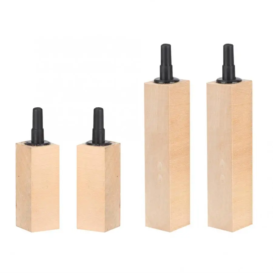 

2Pcs/Set Aquarium Air Stone Natural Wooden Air Bubble Stone Diffuser for Aquarium Fish Tank