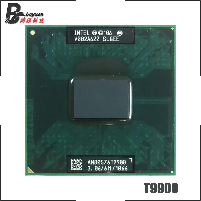 Процессор Intel Core 2 Duo T9900 SLGEE 3 0 ГГц двухъядерный двухпоточный ЦПУ 6 Мб 35 Вт Разъем
