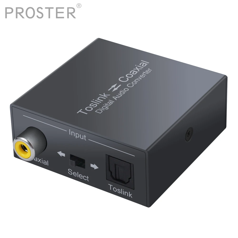 Proster для цифрового аудио конвертера оптический SPDIF Toslink коаксиального и