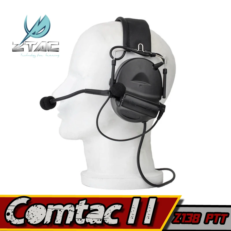 Z Tac гарнитура Comtac II страйкбол Пейнтбол Охота TAC Arsoft PTT kenwood Воздушный пистолет Peltor