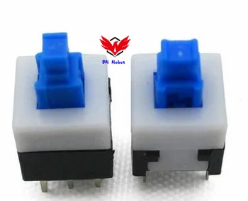 

10pcs 8*8 mm 6 Pin Double-row Self Locking Switches Self Lock Flat Switch 8x8 mm Button