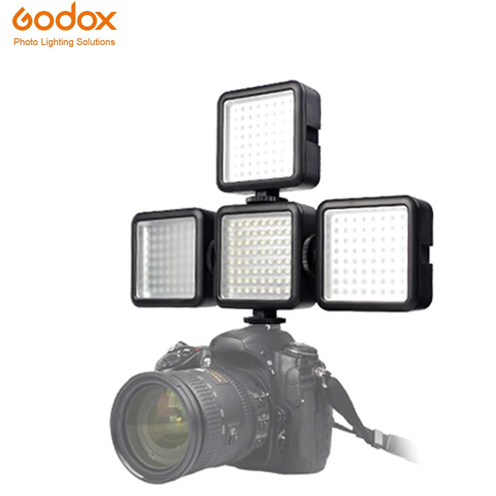 Godox 64 светодиодный светильник для цифровой зеркальной камеры видеокамеры Мини DVR как заполняющий Fotografia светильник ing для Canon Nikon sony макрофотографии