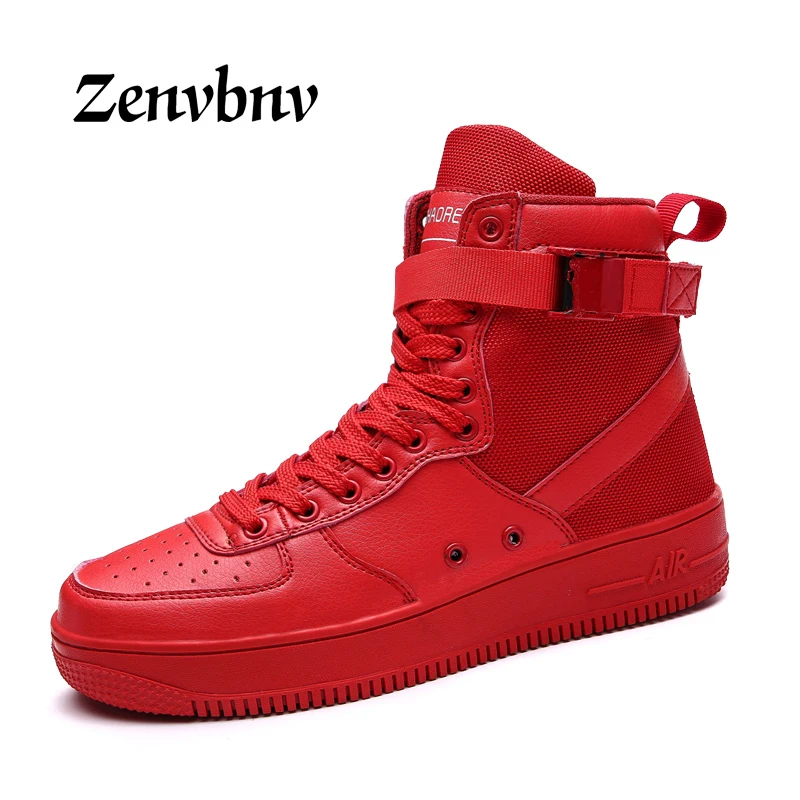 

ZENVBNV 2017 Hot Men Shoes Fashion Warm Winter Men Boots Autumn Leather Footwear For Man New High Top Canvas Casual Shoes Men