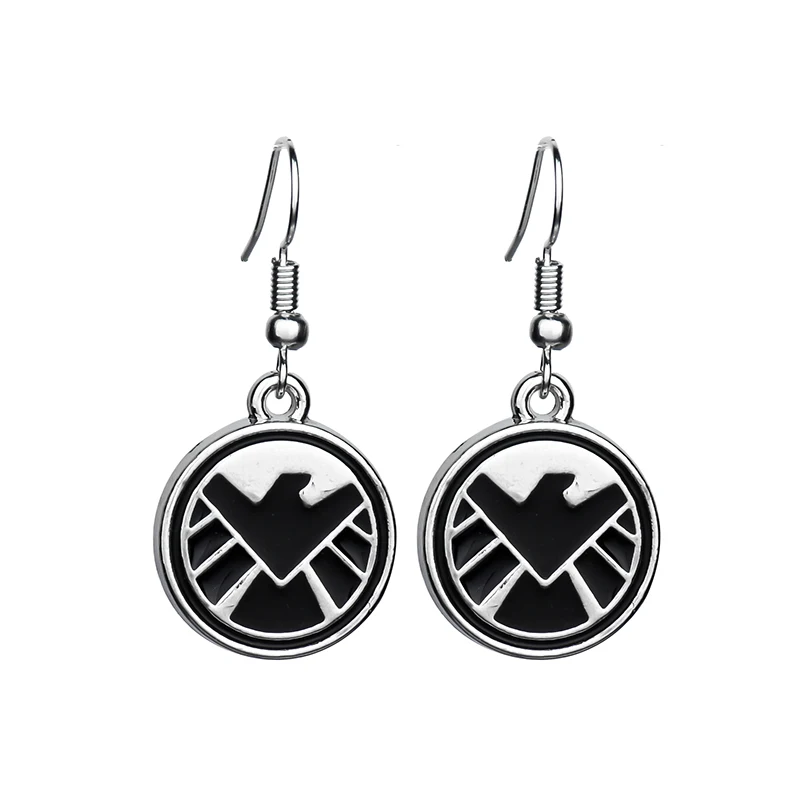 

Marvel Classic Anime SHIELD Earrings Agents of Shield Pair of Earrings Drop Earrings Elegant Gift Women's Accessories