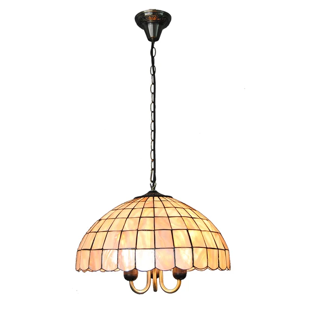 New 16 Simple Tiffany Hanging Light Creative Retro Stained Shell New 16 Simple Tiffany Hanging Light Creative Retro Stained Shell Lampshade Tiffanylamp For Living Room Lighting Fixtures Pl811