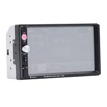 7023B 2 din Car Multimedia Lettore Audio Stereo Radio 7 pollici Dello Schermo di Tocco di HD MP5 di Sostegno del Giocatore di Bluetooth Della Macchina Fotografica FM USB SD Aux