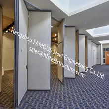 ПВХ панели-складные двери декоративные стены Звукоизолированные раздвижные гармошки перегородки двери для конференц-зала