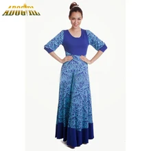 Muslim Women Dress Printing maxi jurk grote maat Women Abaya Islamic Long Dresses Pakistan National Clothes Bodycon Long Dress