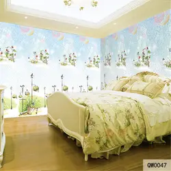 Пользовательские печати DIY Ткань и текстильные обои для стен тканью матовый шелк для детей Постельные принадлежности Гостиная цветок
