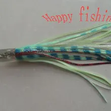 14 'блесна для Тунец/Марлин/элопс большие мягкие приманки, Морская рыбалка luresFishing Genuin Рыбная голова бултин Смола голова юбка приманка